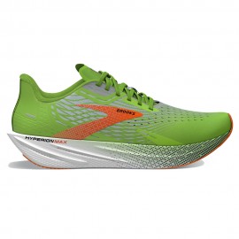 Brooks Hyperion Max Verde Gecko Rosso Arancio Bianco - Scarpe Running Uomo