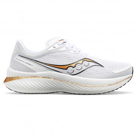 Saucony Endophine Speed 3 Bianco Oro - Scarpe Running Donna