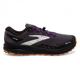 Brooks Divide 4 GORE-TEX Nero Viola - Scarpe Trail Running Donna