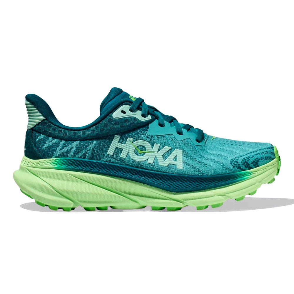 Hoka Trail Running Challenger Atr 7 Oceanmist Lime Glow - Scarpe Trail Running Donna