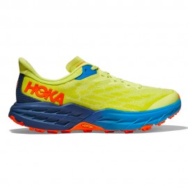 Hoka Speedgoat 5 Giallo Blu - Scarpe Trail Running Uomo