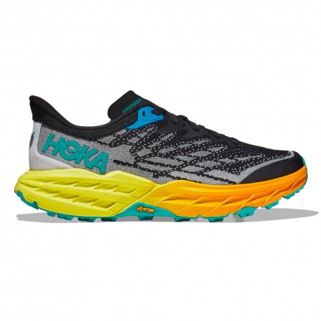 Hoka Trail Running Speedgoat 5 Nero Evening Primarose - Scarpe Trail Running Uomo