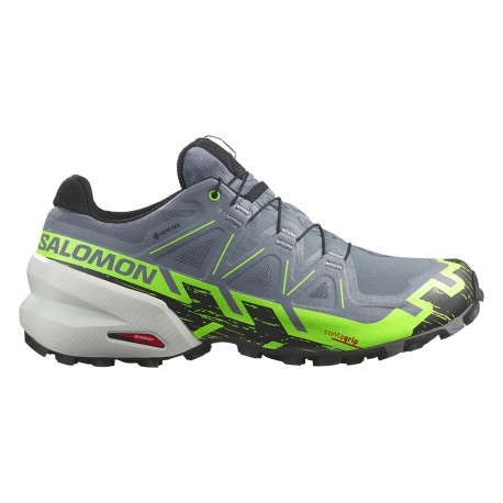 Salomon Trail Running Speedcross 6 GORE-TEX Flint Stone Verde - Scarpe Trail Running Uomo