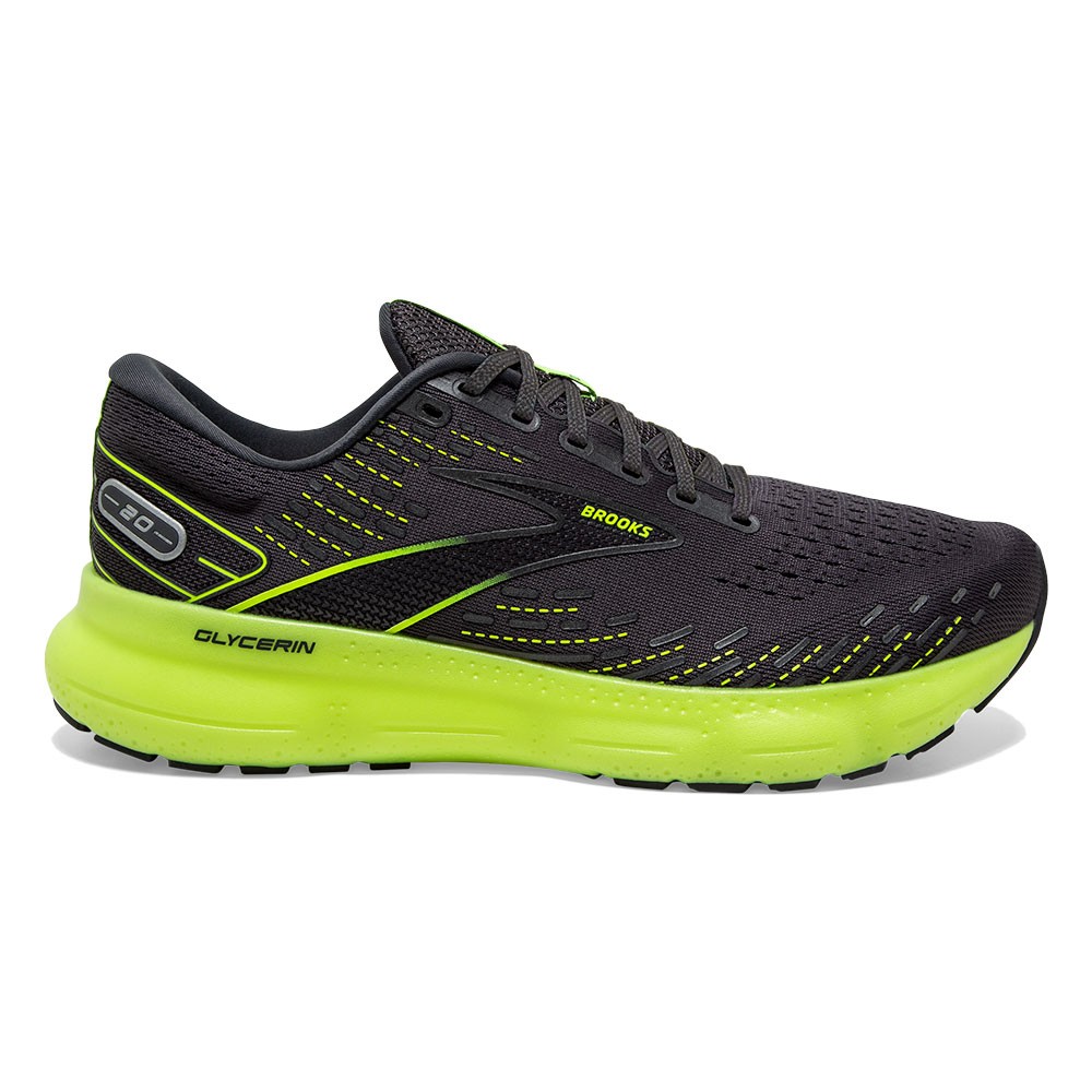 Brooks Glycerin 20 Rv Ebony Bianco Nightlife - Scarpe Running Donna