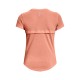 Under Armour T-Shirt Running Streaker Bubble Peach Bubble Peach Reflective Donna