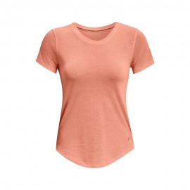 Under Armour T-Shirt Running Streaker Reflective Arancio Pesca Donna