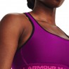 Under Armour Reggiseno Sportivo Crossback Med Supp Train Magenta Donna