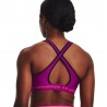 Under Armour Reggiseno Sportivo Crossback Med Supp Train Magenta Donna