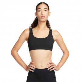 Nike Reggiseno Sportivo Alate Supporto Leggero Nero Donna