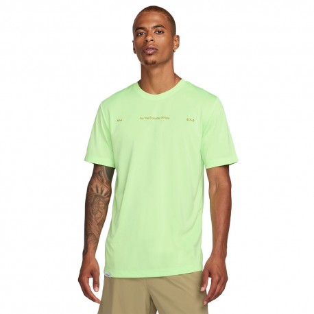 Nike Maglietta Palestra Train Big Logo Lime Uomo