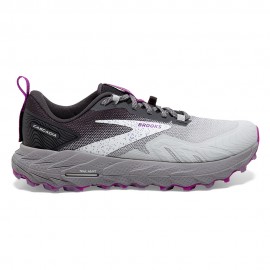 Brooks Cascadia 17 Bianco Nero viola - Scarpe Trail Running Donna