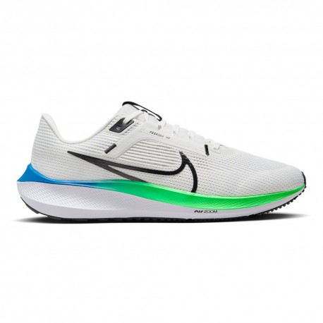 Nike Pegasus 40 Platinum Tint Nero Verde - Scarpe Running Uomo