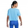 Nike Maglietta Palestra Nike Pro Train Crop Blu Donna