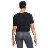 Nike Maglietta Palestra Nike Pro Train Crop Nero Donna