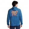 Nike Giacca Running Windrunner Brs Court Blue Safety Arancio Uomo