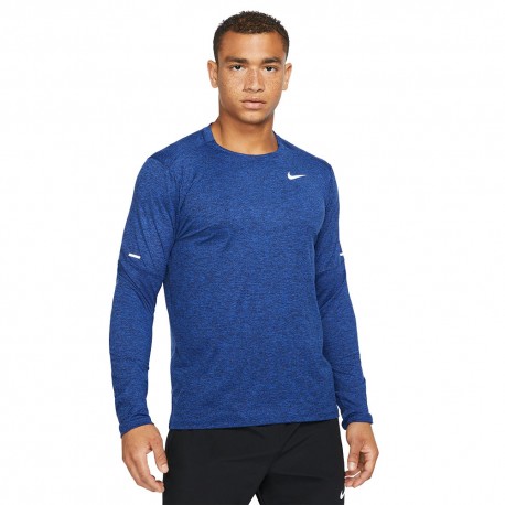 Nike Maglia Running Manica Lunga Element Crew Obsidian Uomo