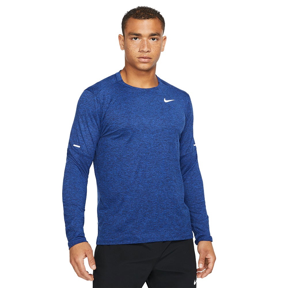 Nike Maglia Running Manica Lunga Element Crew Obsidian Uomo