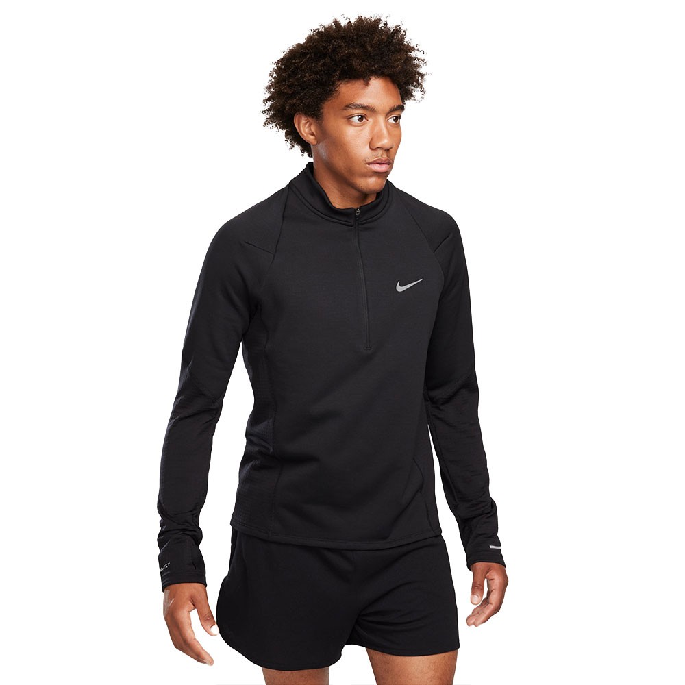 Nike Maglia Running Manica Lunga Rpl Element Hz Nero Uomo