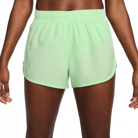 Nike Pantaloncini Running Fast Df Tempo 3" Vapor Verde Reflective Donna