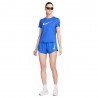 Nike T-Shirt Running One Swoosh Hyper Blu Bianco Donna