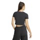 ADIDAS Maglietta Palestra Crop Nero Donna