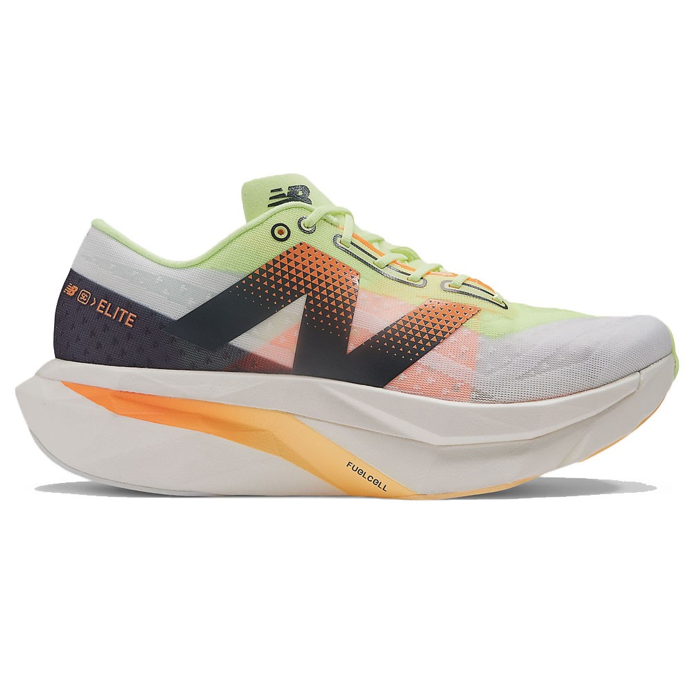 New Balance Fuelcell Elite V4 Bianco Arancio Verde - Scarpe Running Uomo