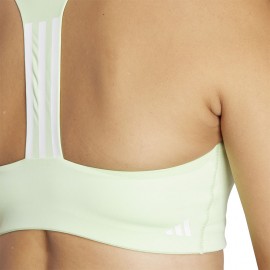 ADIDAS Reggiseno Sportivo PowerImpact Medium Tristripe Verde Donna