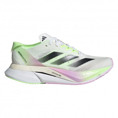 ADIDAS Adizero Boston 12 Bianco Core Nero - Scarpe Running Donna