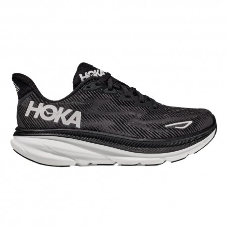 Hoka Clifton 9 Nero Bianco - Scarpe Running Donna