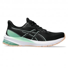 Asics Gt-1000 12 Nero Verde Rosa - Scarpe Running Donna