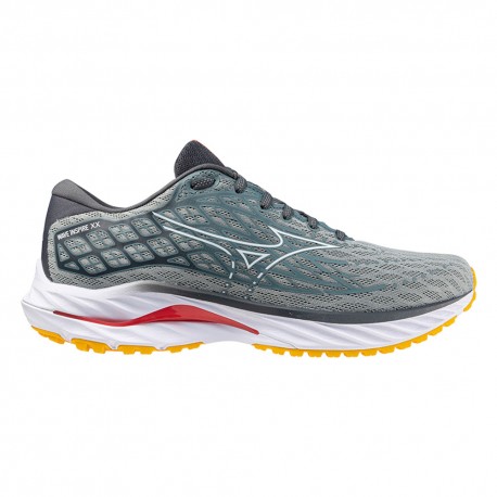 Mizuno Wave Inspire 20 Abyss Bianco Citrus - Scarpe Running Uomo