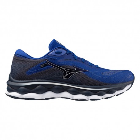 Mizuno Wave Sky 7 Surf The Web Argento Dress Blues - Scarpe Running Uomo