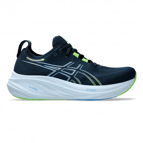 Asics Gel Nimbus 26 French Blue Electric Lime - Scarpe Running Uomo