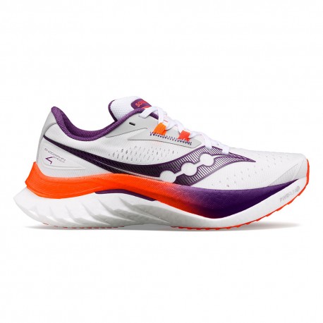 Saucony Endorphin Pro 4 Bianco Violet - Scarpe Running Donna