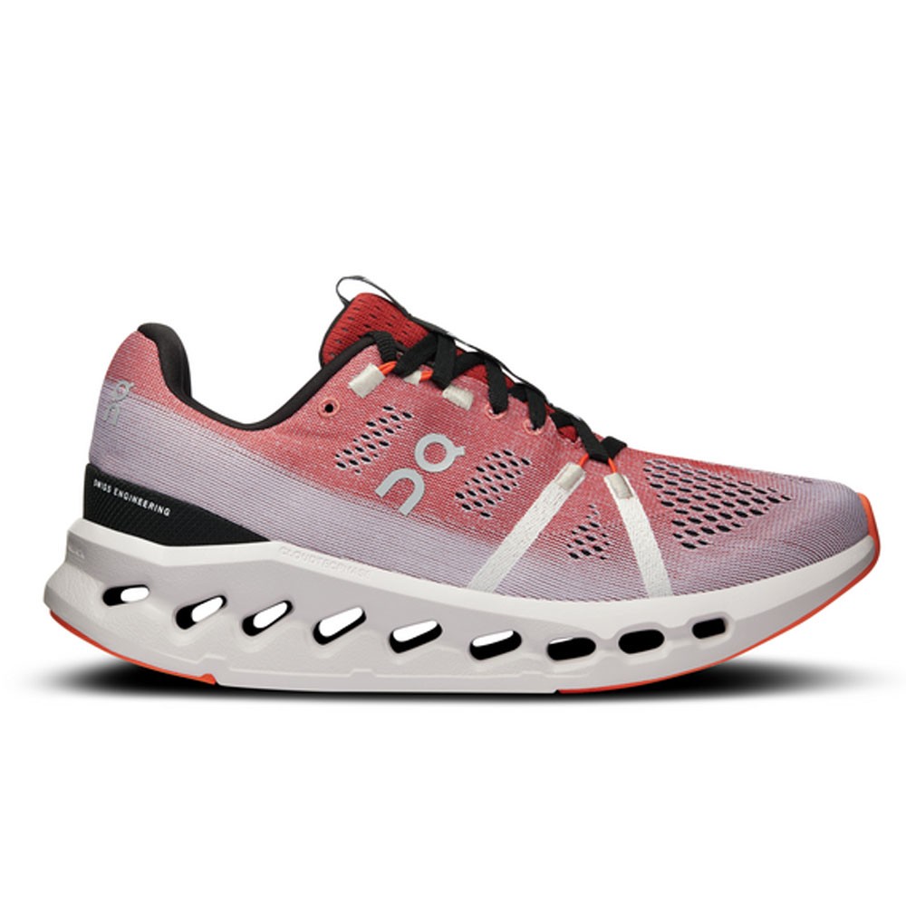 On Cloudsurfer Rosso Bianco - Scarpe Running Donna