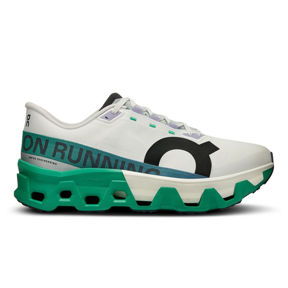 On Cloudmonster Bianco Verde - Scarpe Running Donna