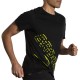 Brooks T-Shirt Trail Running Distance Nero Br Logo Uomo