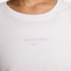 Nike Maglietta Palestra Crop Train Pro Bianco Donna