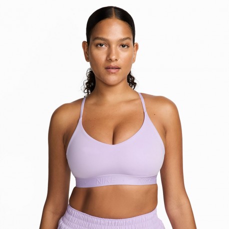 Nike Reggiseno Sportivo Indy Supporto Leggero Lilla Donna