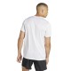 ADIDAS T-Shirt Running Energized Bianco Nero Uomo