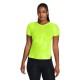 Under Armour Maglia Running Laser Wash High-Vis-Giallo Nero Donna