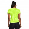 Under Armour Maglia Running Laser Wash High-Vis-Giallo Nero Donna