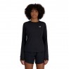 New Balance Maglia Running Ml Athletics Nero Donna