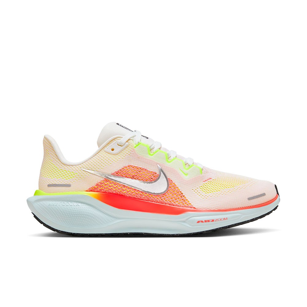 Nike Pegasus 41 Arancio Giallo Bianco Scarpe Running Donna