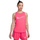 Nike Canotta Running One Swoosh Rosa Riflettente Donna