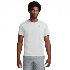 Nike Maglia Running Miler Grigio Riflettente Argento Uomo