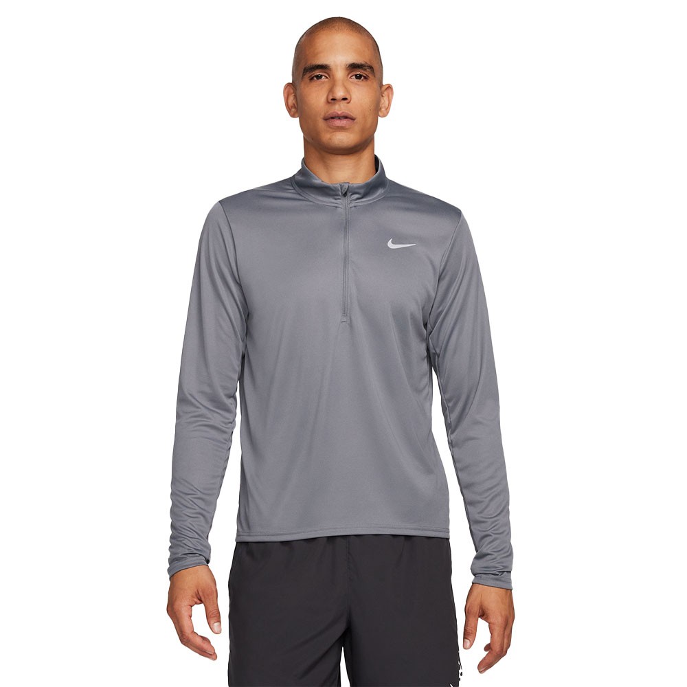 Nike Maglia Manica Lunga Hz Pacer Smoke Grigio Uomo