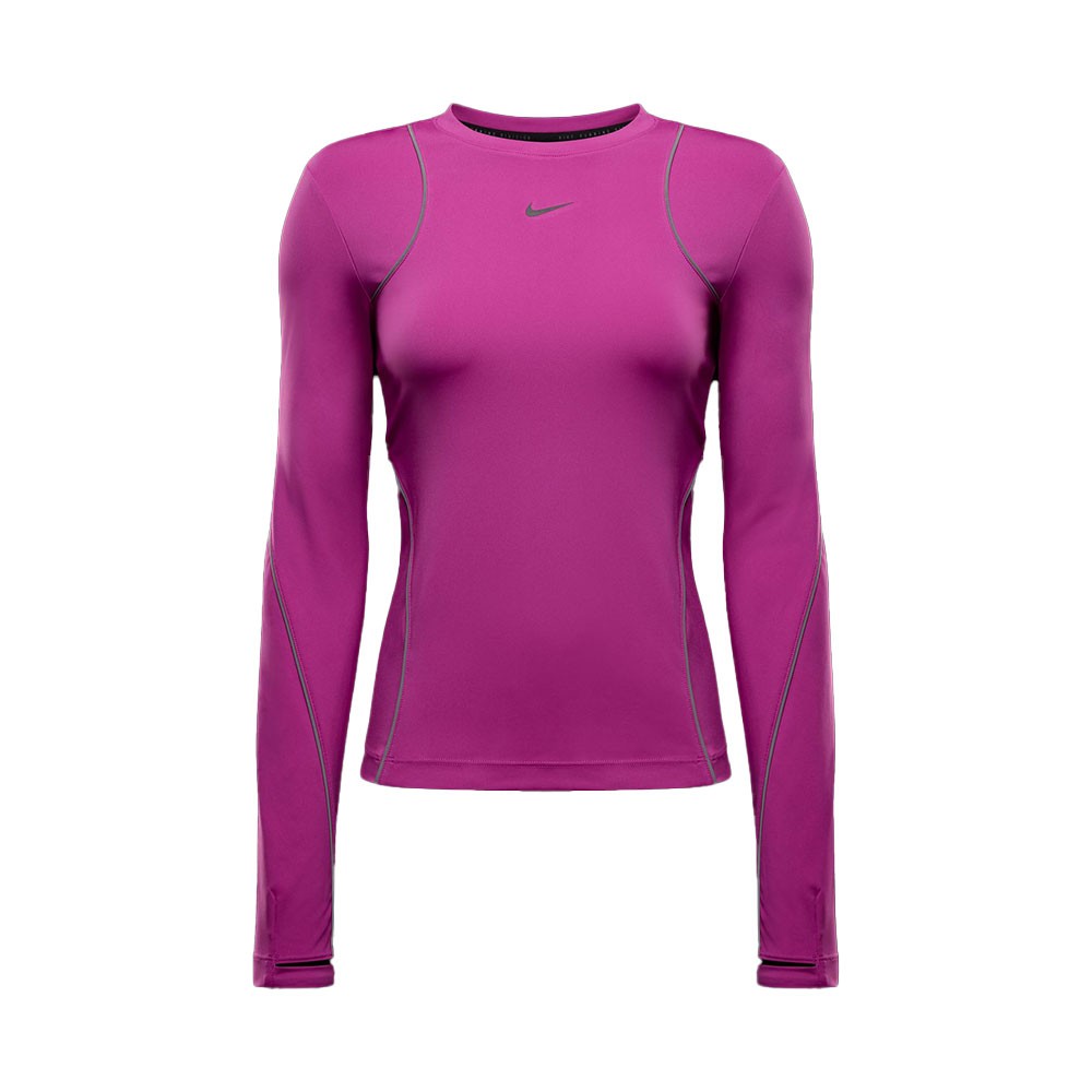 Nike Maglia Manica Lunga Run Division Reflective Hot Fuchsia Donna