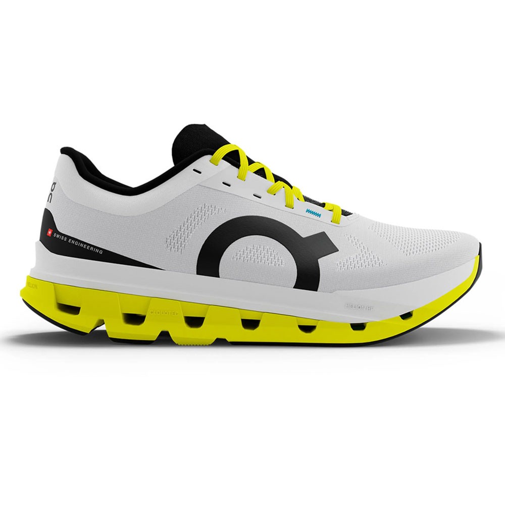 On Cloudflow 5 Bianco Lime - Scarpe Running Uomo