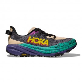 Hoka Speedgoat 6 Viola Beige - Scarpe Trail Running Uomo